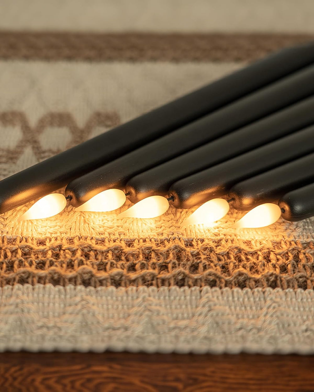 Homemory 12 Pcs Black Flameless Taper Candles Flickering, NO Remote, 11 Inche...