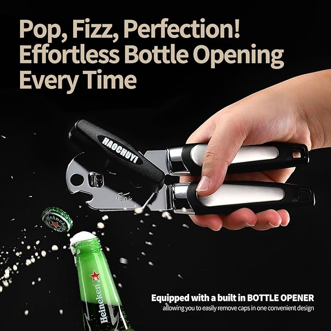 Heavy Duty Stainless Steel Smooth Edge Manual Can Opener and Bottle Openers - Image 6