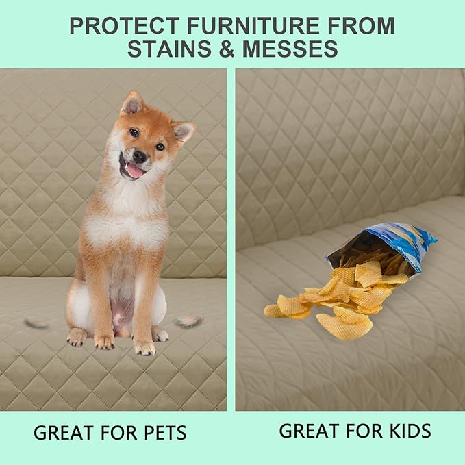 Reversible Loveseat Sofa Covers Couch Cover Furniture Protector - Image 5