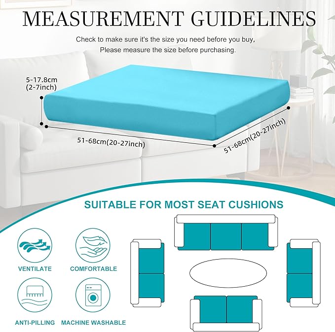 14Pcs Stretch Patio Cushion Covers, Outdoor Couch Covers Replacement, Outdoor - Image 2