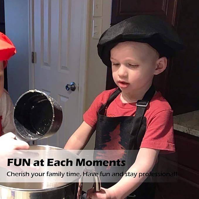 Novelty Place Kid's Apron with Chef Hat Set - Image 4