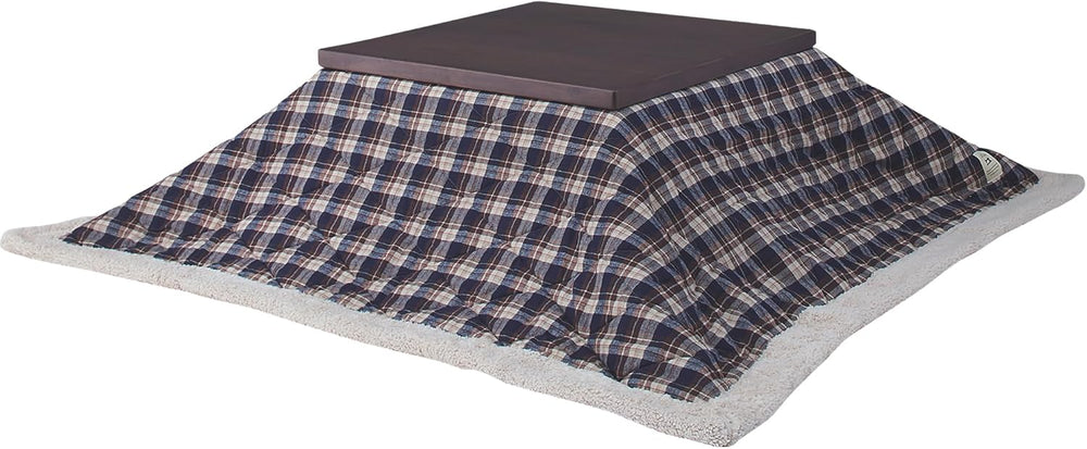 AZUMAYA Kotatsu Futon Comforter Square Shape W75 x D75 Inches, Polyester Fabr...
