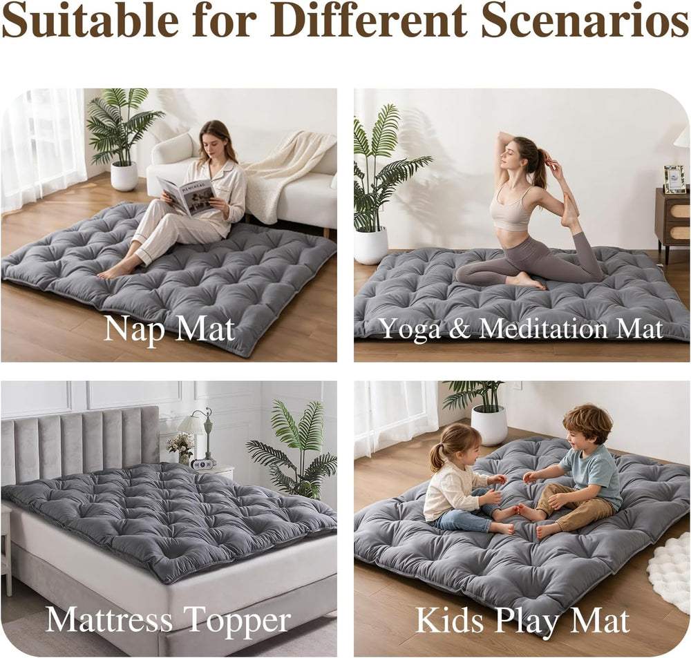 SHOUREN Japanese Futon Mattress Floor Mattress 3" Tatami Mat,Shredded Me...