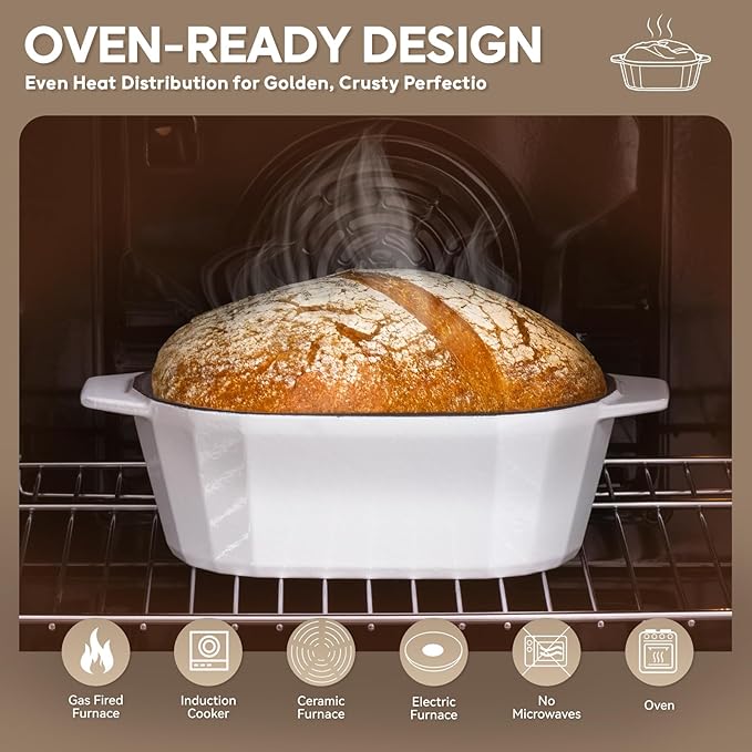 Enameled Cast Iron Sourdough Bread Oven – Dutch Oven - Image 3