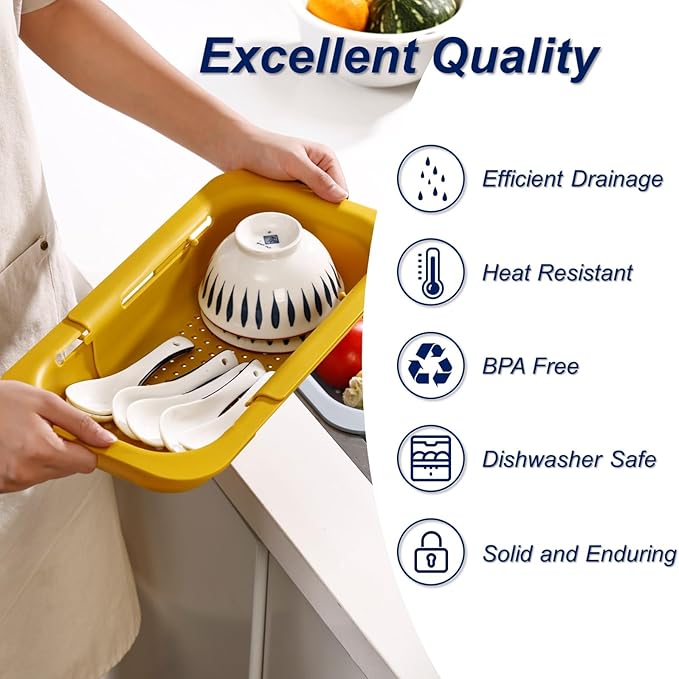 Extendable Sink Colander Strainer Basket - Image 5