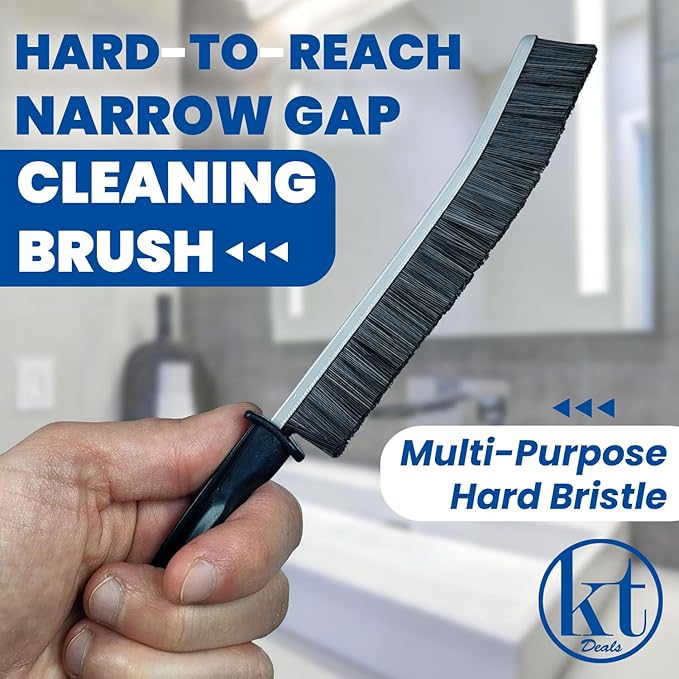 6pcs Hard Bristle Crevice Cleaning Brush Set, Grout Brush, Skinny Scrub Brush - Image 4