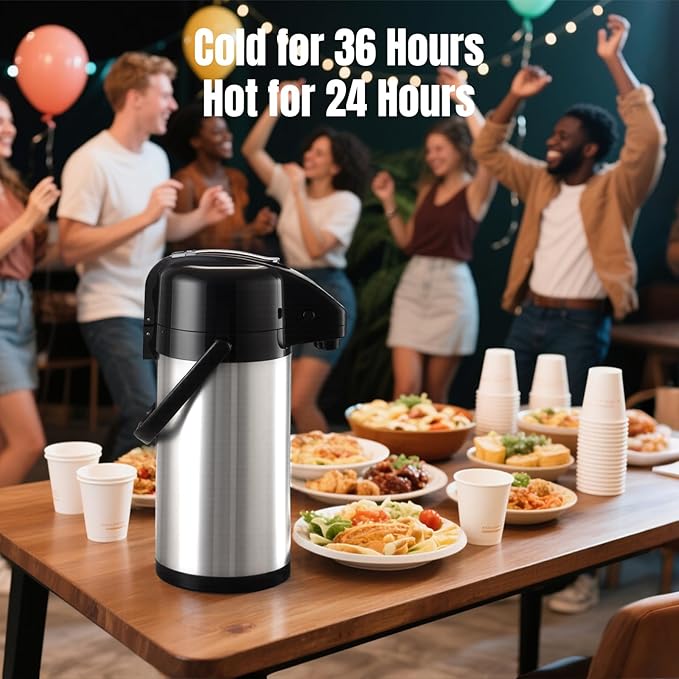 PARACITY Upgraded Airpot Coffee Carafe