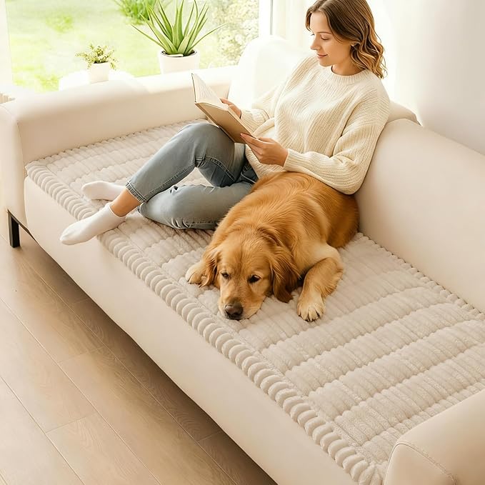 hyha Couch Covers for Dogs Washable, Non Slip Plush Dog Sofa Protectors - Image 2