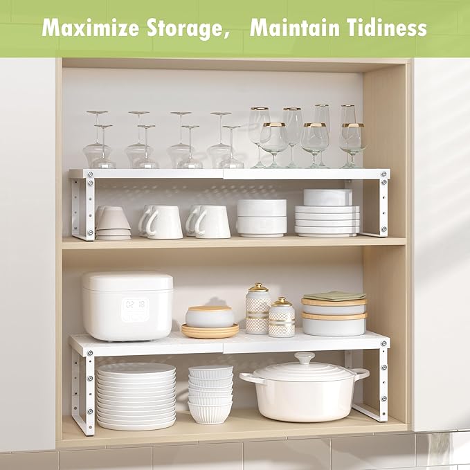 RUILALIFE Expandable Cabinet Organizer Shelf - Image 2