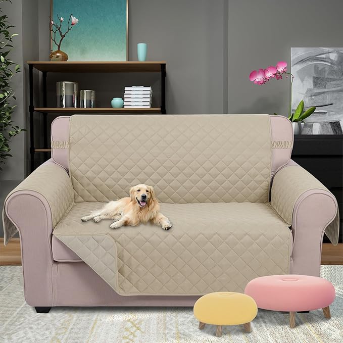 U-NICE HOME Loveseat Sofa Cover Reversible Couch Cover - Image 2