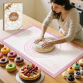 Silicone Pastry Mat for Dough Rolling, Extra Large Silicone Baking Mat by MimekitchenKitchenHelper