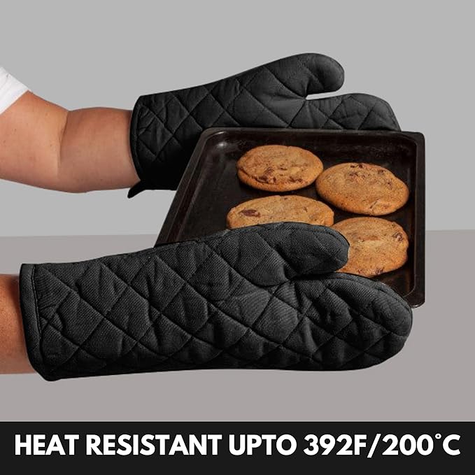 Oven Mitt & Pot Holder 100% Cotton Easter Heat Resistant Oven Gloves & Hot Pads - Image 3