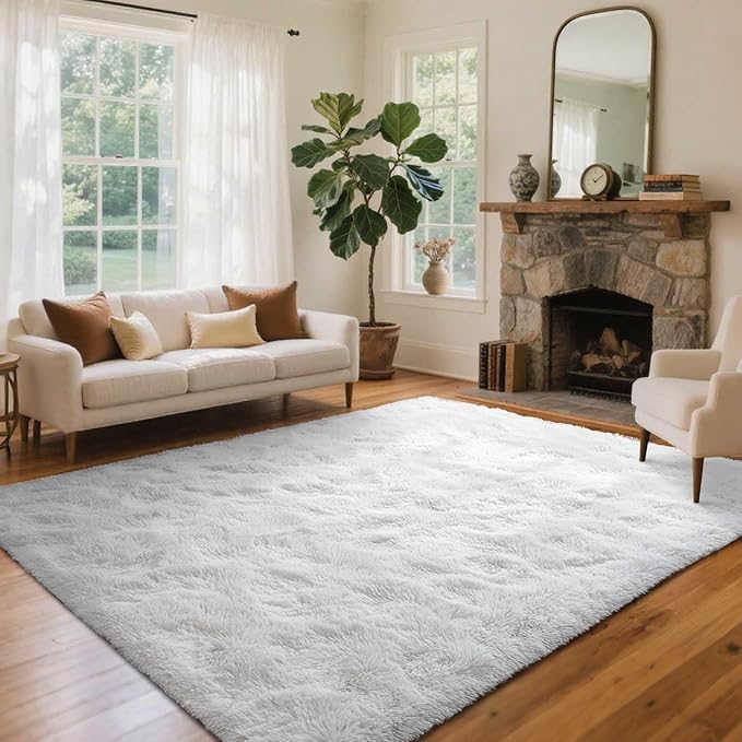 4x6 Ft Shag Rugs for Bedroom Living Room, Ultra Soft Fluffy Furry Area Rugs for - Image 3