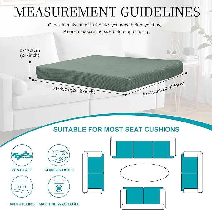 14Pcs Stretch Patio Cushion Covers, Outdoor Couch Covers Replacement, Outdoor - Image 2