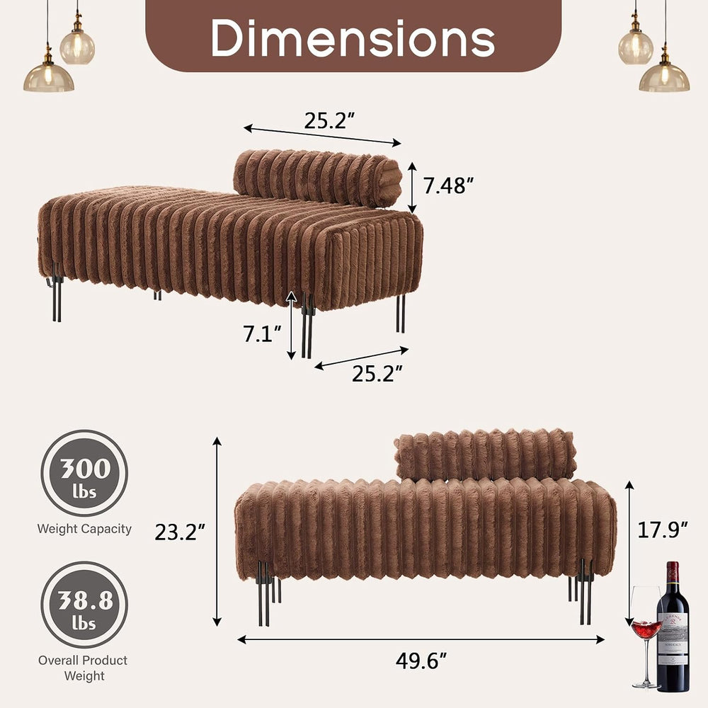 NIOIIKIT 53.2" Loveseat Sofa Couch with Adjustable Backrest, Accent Sofa...