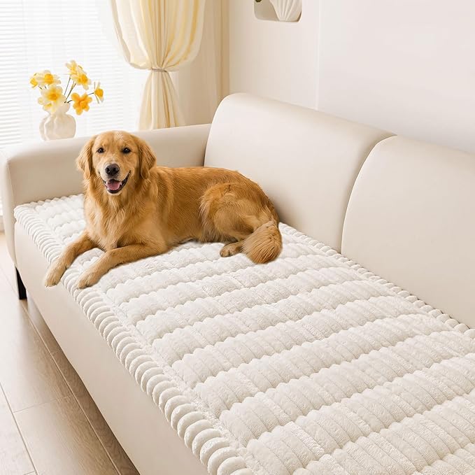 hyha Couch Covers for Dogs Washable, Non Slip Plush Dog Sofa Protectors by hyha