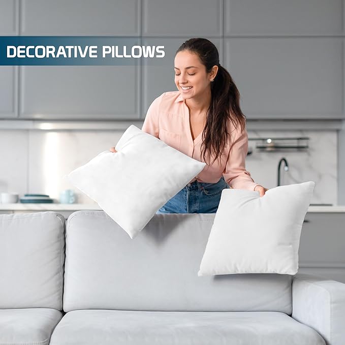 Utopia Bedding Throw Pillows – 18 x 18 Inches Down Alternative Pillows - Image 3