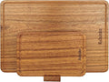 Solid Teak Wood Cutting Board Set One Piece Non Glued Extra Large Thick Crack by RelxinkeSolidWood