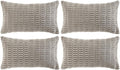 Fancy Homi 4 Packs Grey Decorative Throw Pillow Covers 12x20 Inch by Fancy+Homi