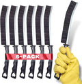 6pcs Hard Bristle Crevice Cleaning Brush Set, Grout Brush, Skinny Scrub Brush by KTDeals