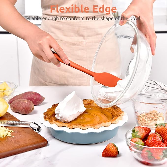 Heat Resistant Silicone Spoon Spatula: U-Taste 600ºF High Heat Flexible 11.38in - Image 4