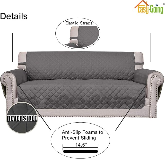 Easy-Going Chair Sofa Slipcover Reversible Sofa Cover Water Resistant Couch - Image 3