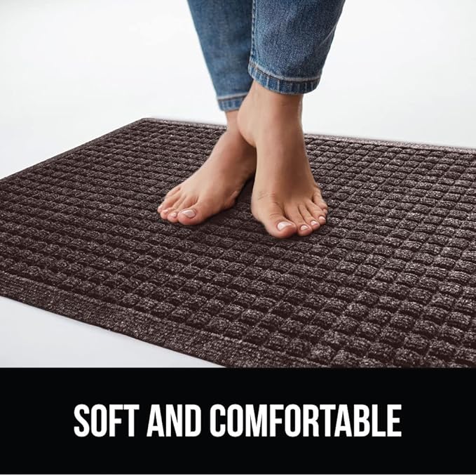 GORILLA GRIP® Ultra Absorbent Front Door Mat Outside Entrance 72x24, Traps Dirt - Image 7