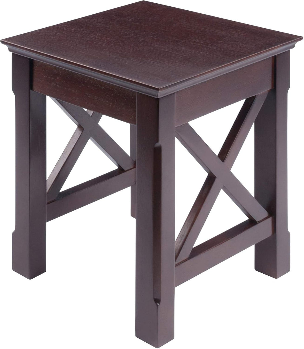 Winsome Xola Nesting Tables, Cappuccino | Small Square Coffee or End Table Se...