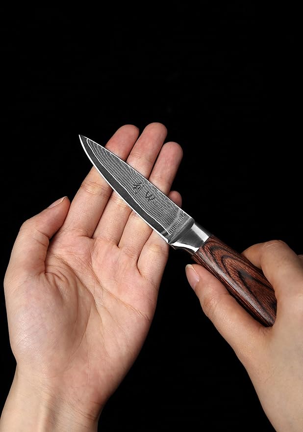 Wakoli EDIB 4-Piece Damascus Knife Set – Professional Kitchen Knife Set - Image 12