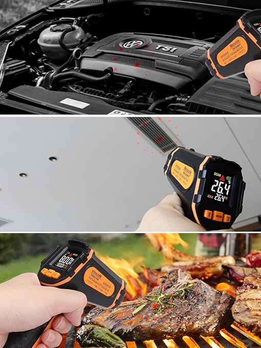 Mecurate Infrared Thermometer Gun -58°F to 1112°F, Laser Temperature Gun - Image 8