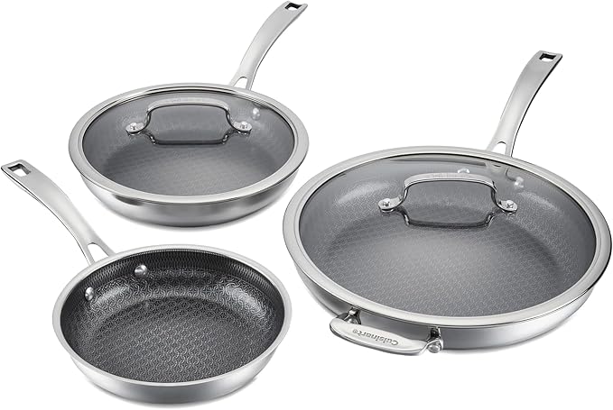 Cuisinart FusionPlus Hybrid Stainless Steel Cookware Set, 5-Piece Skillet by Cuisinart