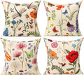 All Smiles 16 x 16 Throw Pillow Covers Outdoor Spring Summer Garden Flowers by AllSmiles