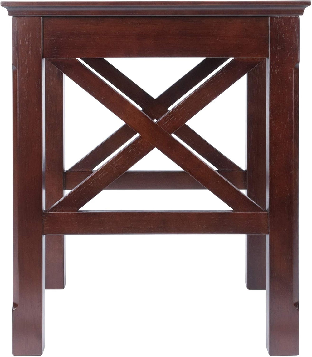 Winsome Xola Nesting Tables, Cappuccino | Small Square Coffee or End Table Se...