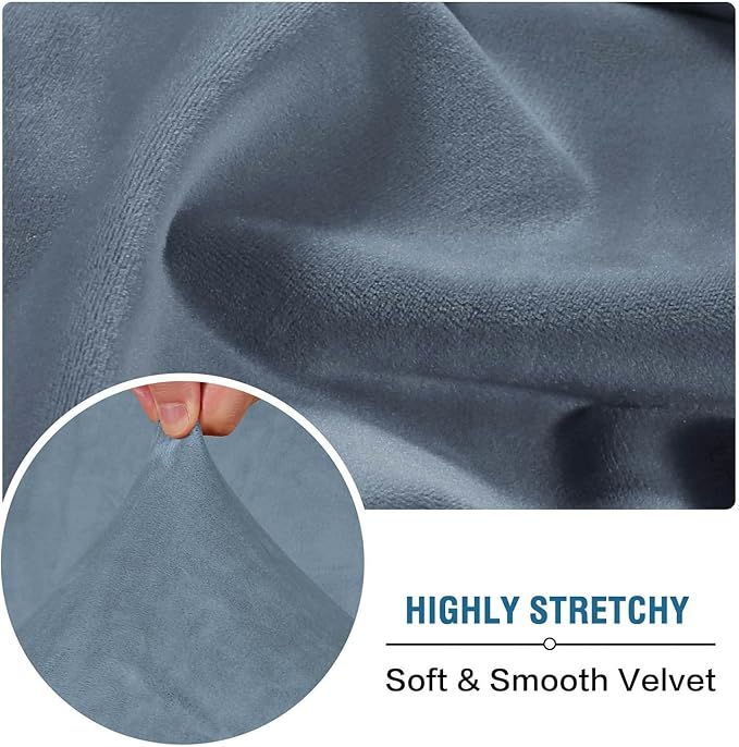 H.VERSAILTEX Velvet Stretch Individual Chaise Cover Sectional Couch Covers - Image 5