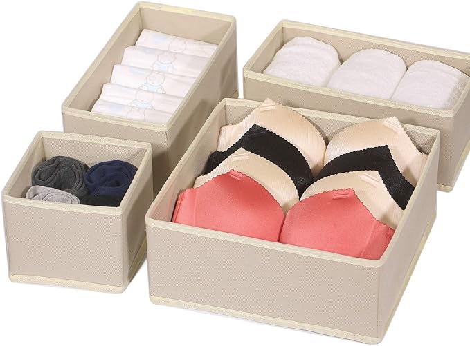 DIOMMELL 12 Pack Foldable Cloth Storage Box Closet Dresser Drawer Organizer - Image 7