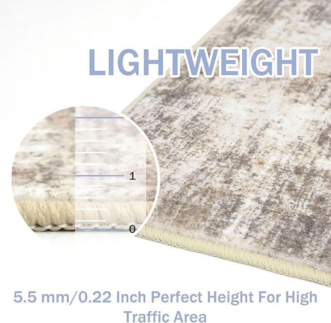 IOHOUZE Abstract Area Rugs 9x12 Ft Washable Large Rugs - Image 5