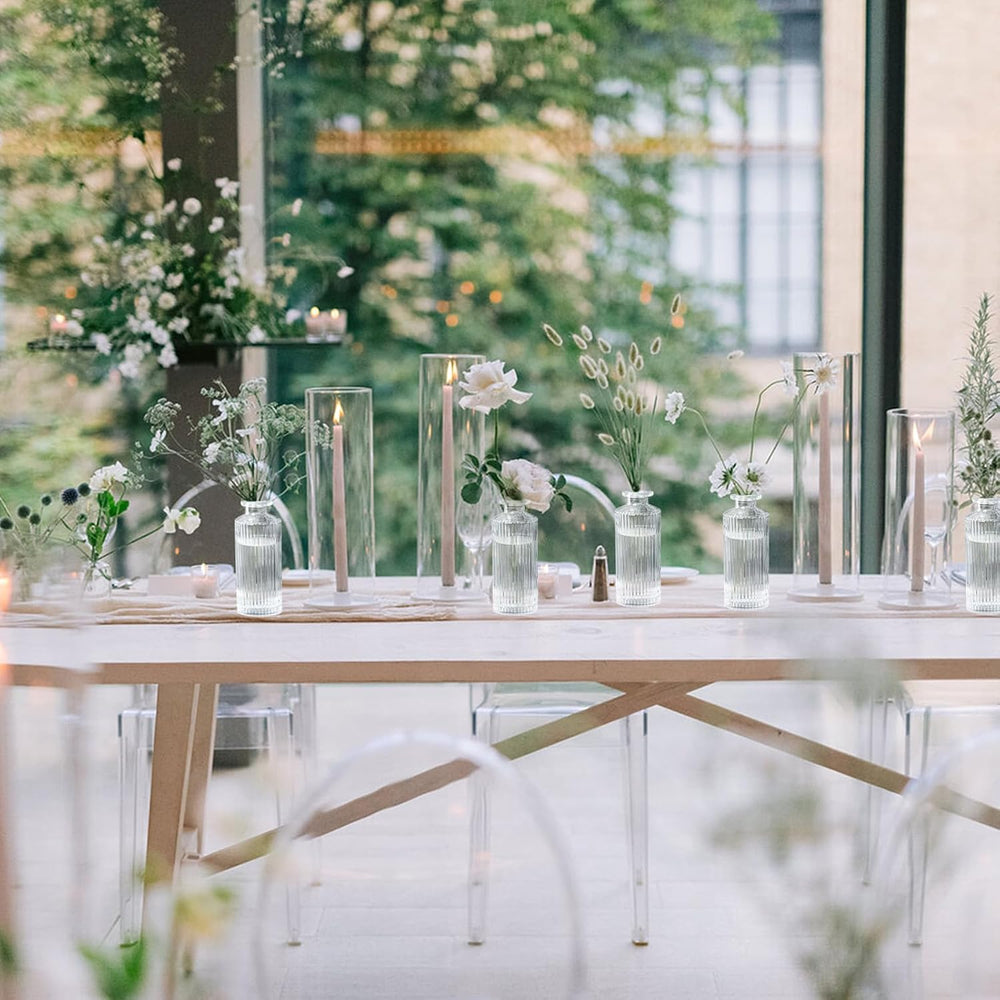 Set of 20 Glass Bud Vases Small Mini Flower Vases for Centerpieces