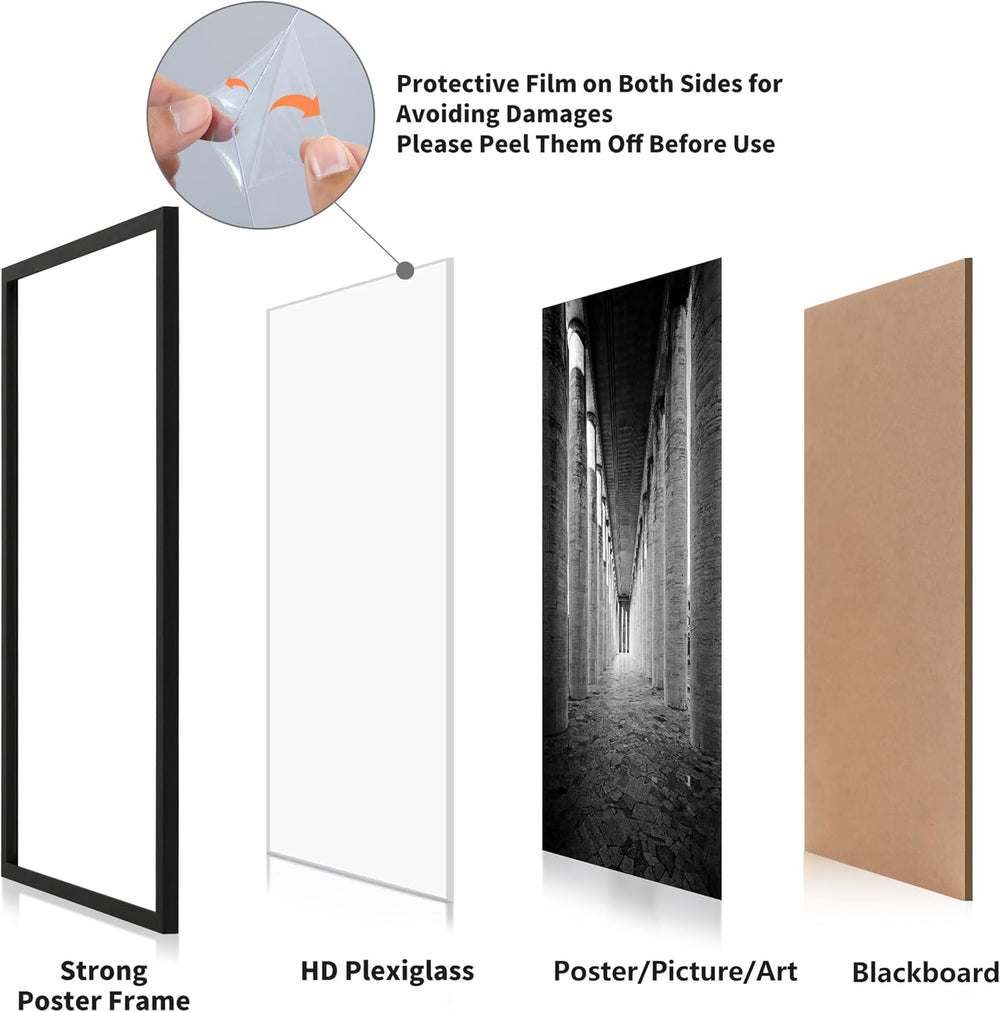 DOAI ART 16x20 Frames 2 Pack, Black 16x20 Picture Frames