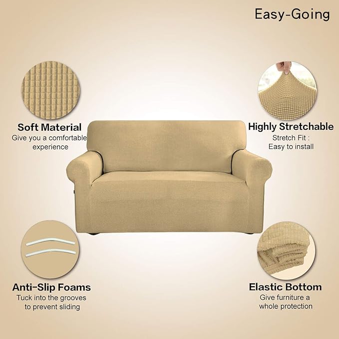 Easy-Going Stretch Sofa Slipcover 1-Piece Sofa Cover Furniture Protector Couch - Image 3