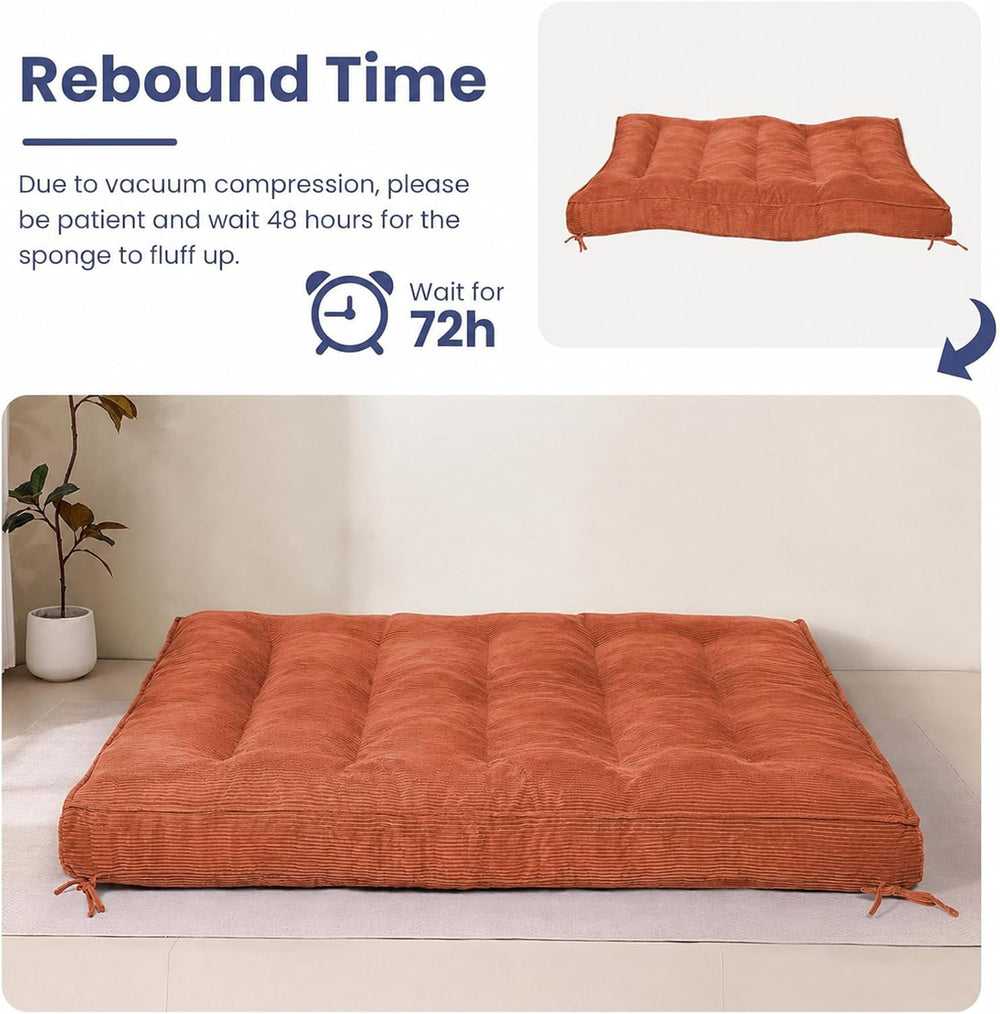 JUIKURY 8" Futon Mattress Queen Size, Thick Futons Sofa Couch Bed Sleepe...