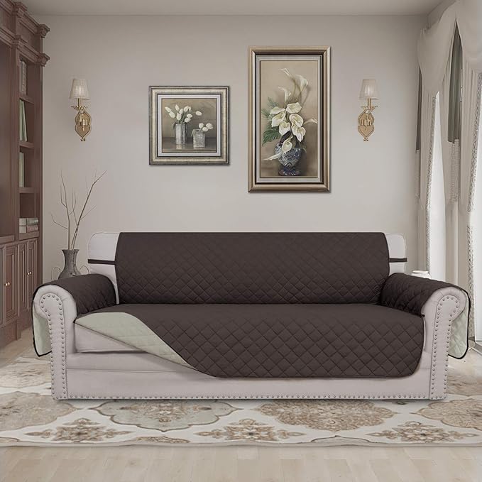 Easy-Going 4 Seater Sofa Slipcover Reversible Sofa Cover Water Resistant Couch - Image 2