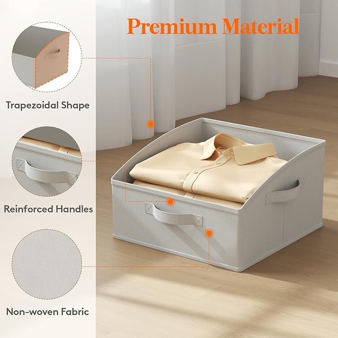 Lifewit Trapezoid Closet Storage Bins
