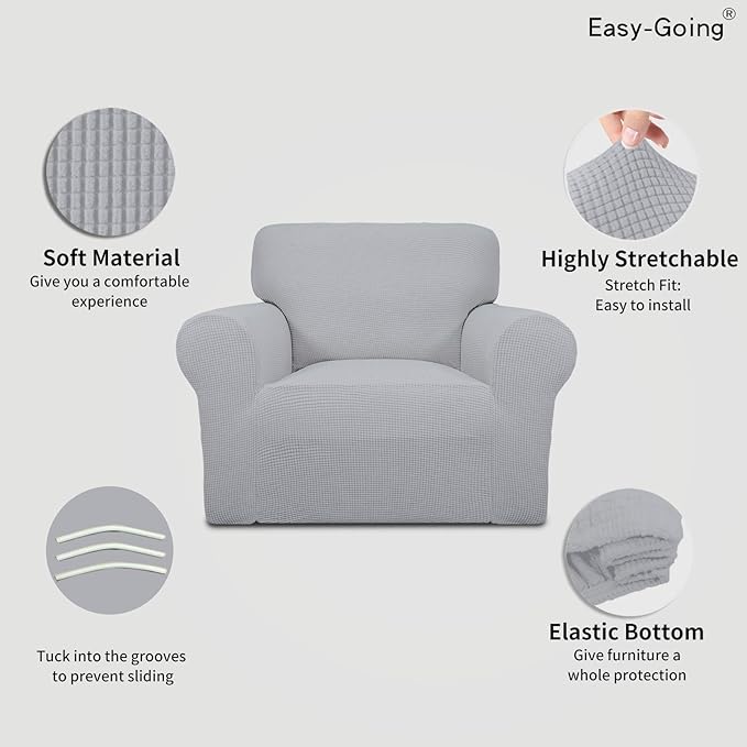 Easy-Going Stretch Chair Sofa Slipcover 1-Piece Couch Sofa Cover Furniture - Image 3