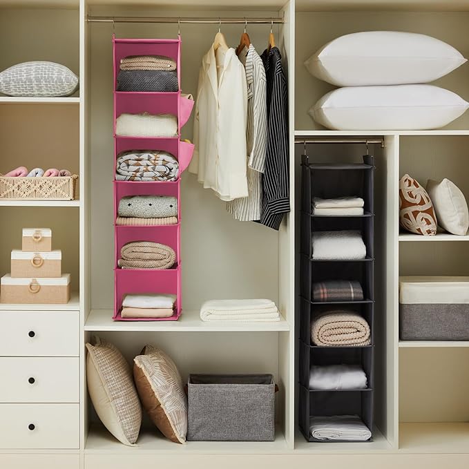 YOUDENOVA Hanging Closet Organizer, Closet Hanging Storage Shelves - Image 2