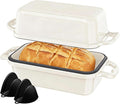 Enameled Cast Iron Sourdough Bread Dutch Oven, Cast Iron Loaf Bread Pan by Unknown