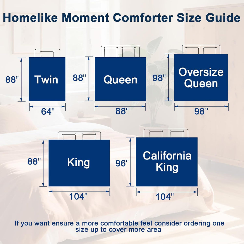 Homelike Moment Comforters Queen Size - Bed Duvet Insert Lightweight