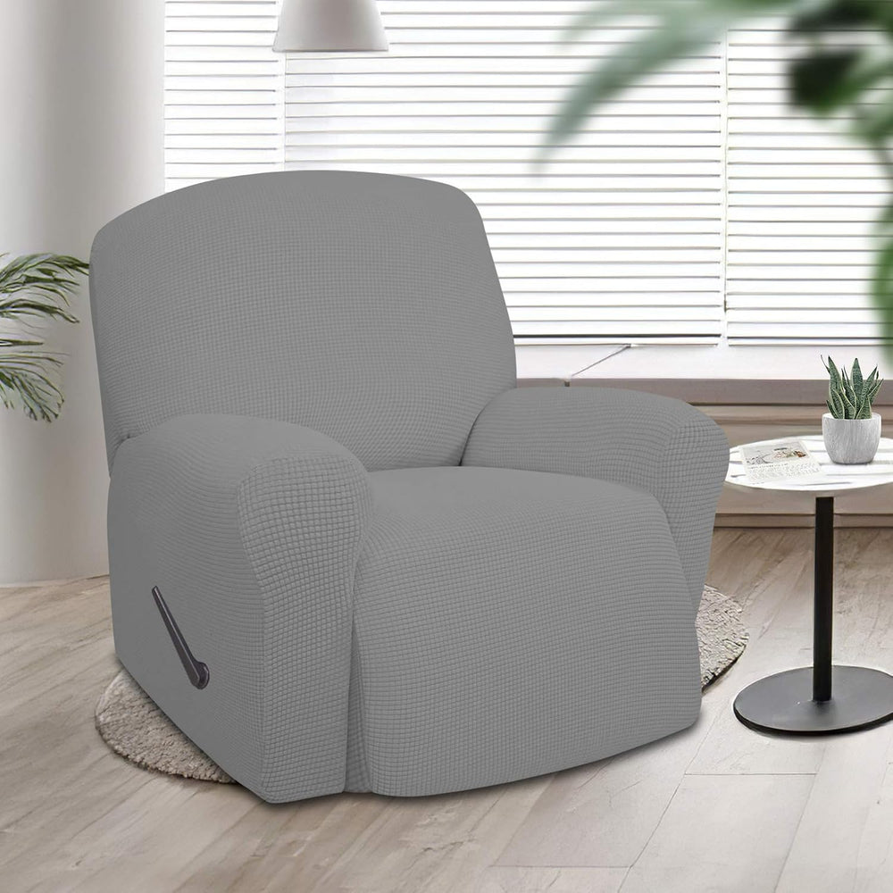 Easy-Going Oversized Recliner Chair Stretch Cover Sofa Slipcover Light Gray