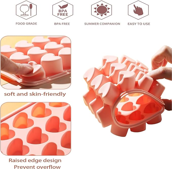 Heart-Shaped Ice Cube Trays - Image 2