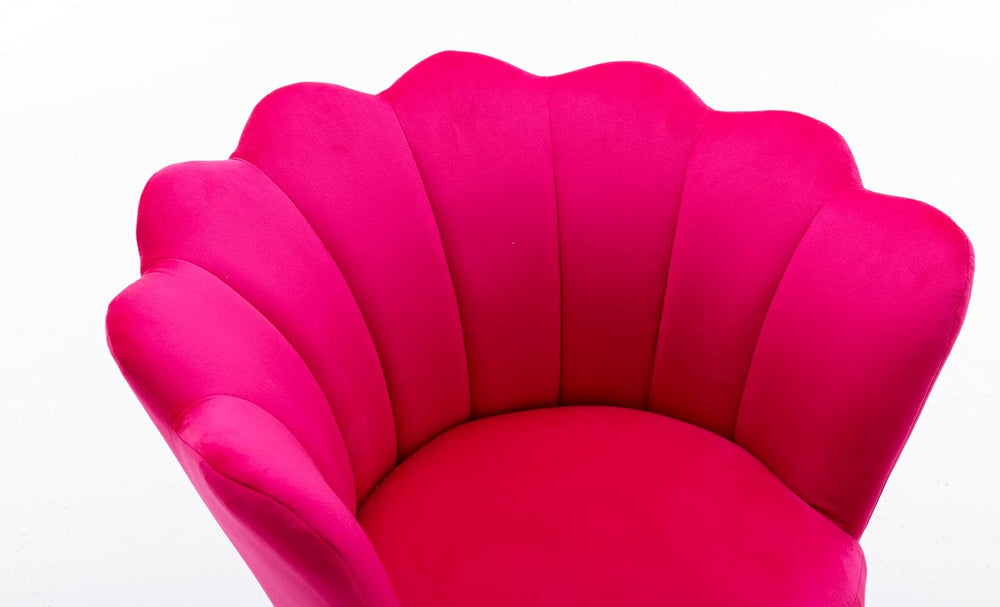 Comfy Home Office Task Chair with Wheels, Cute Modern Upholstered Velvet Seas...