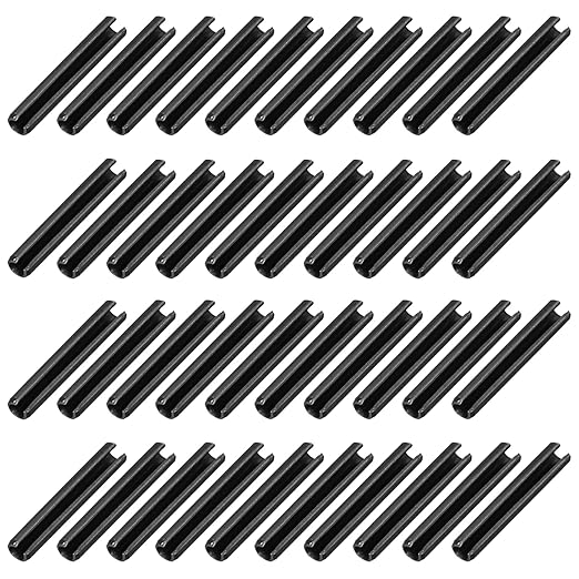 MECCANIXITY 60Pcs Slotted Split Roll Pins 1/5 Inch Dia. 1-1/5 Inch Length 65Mn by MECCANIXITY
